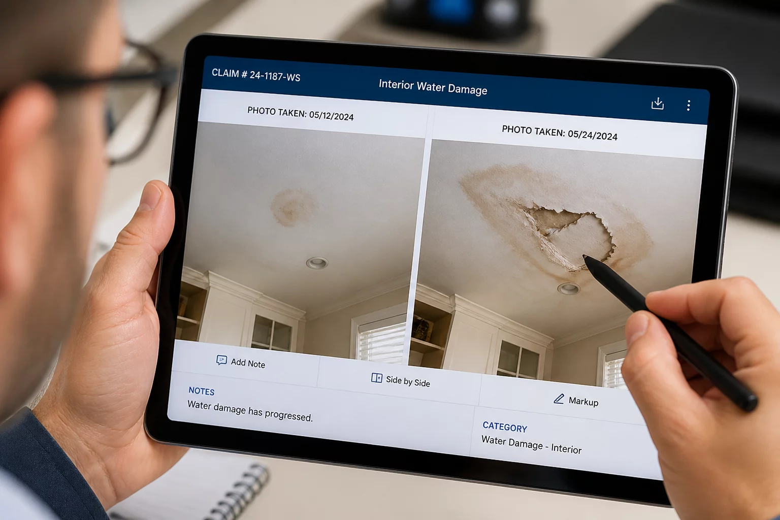 Construction Estimating Tablet Interface