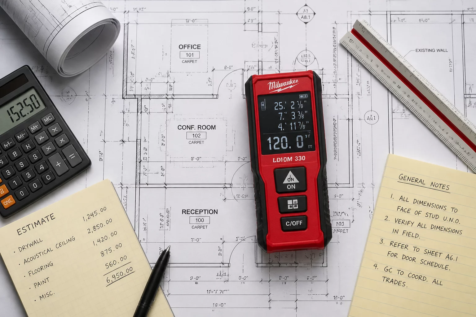 Construction Estimating Tablet Interface